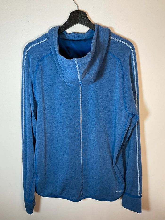 Veste zippée à capuche pour homme Nike Running bleue taille XL 148 - photo numéro 3