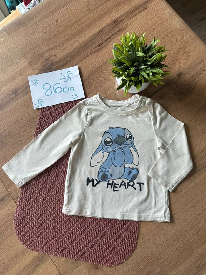 T-shirt manches longues Stitch 86cm / 18m