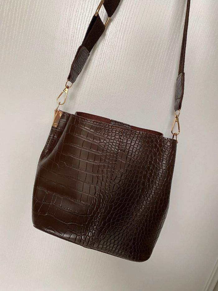 Sac à main bandoulière marron - photo numéro 6