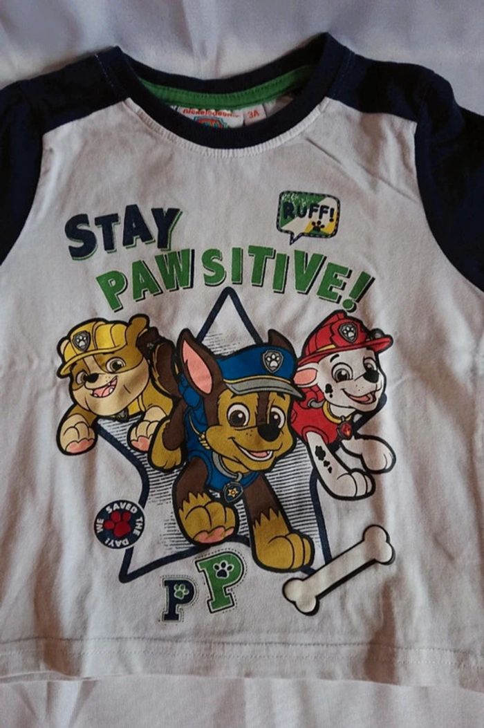 Tee-shirt paw patrol manche longue. - photo numéro 2