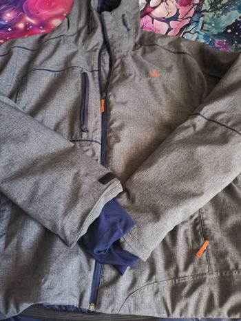 blouson de ski homme gris