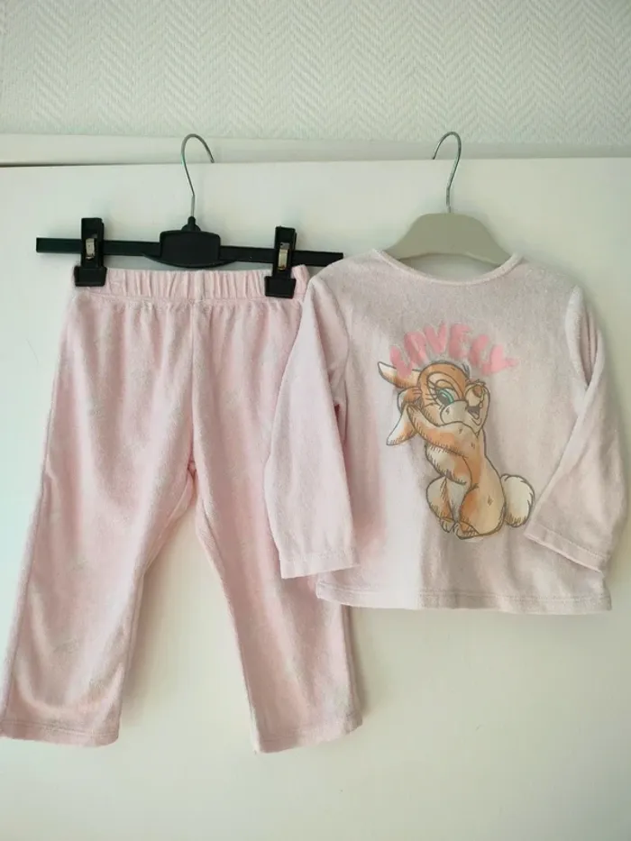 (e) pyjama rose Disney 18mois - photo numéro 2