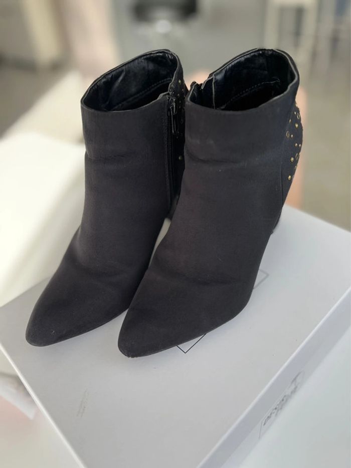 Bottines/chaussures femme taille 39 bleues marine - photo numéro 3