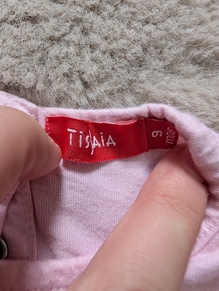 Ensemble Tissaia 9 mois – “Bébé chaton trop mignon” – très bon état - photo numéro 3