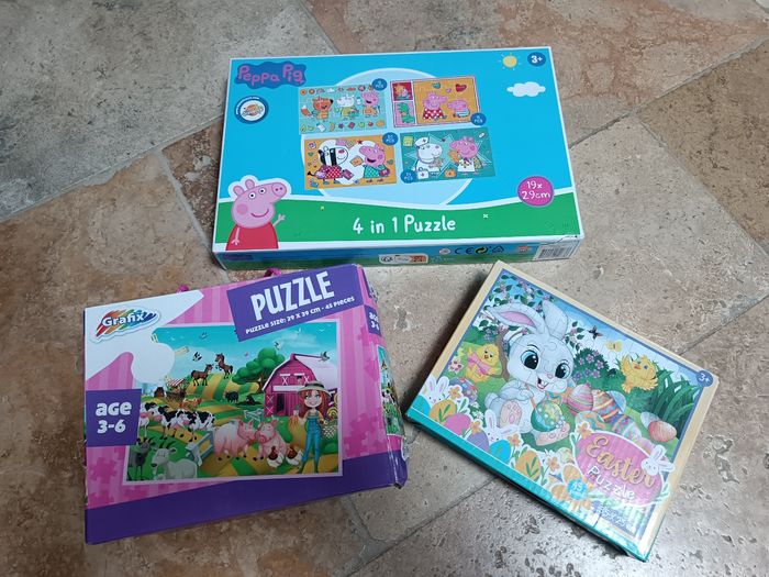Lot de 6 puzzles 3+