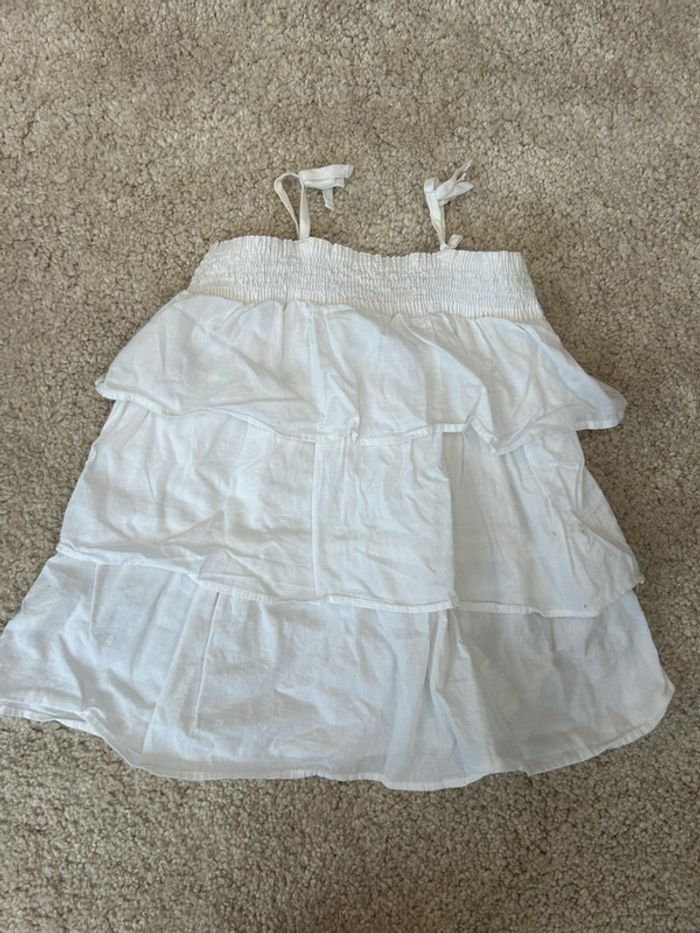 Robe été blanche à frou frou - Obaïbi - 18 mois - photo numéro 4