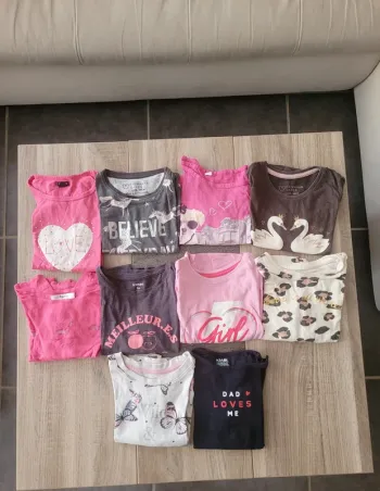 Lot 10 t-shirts manches longues 3 ans