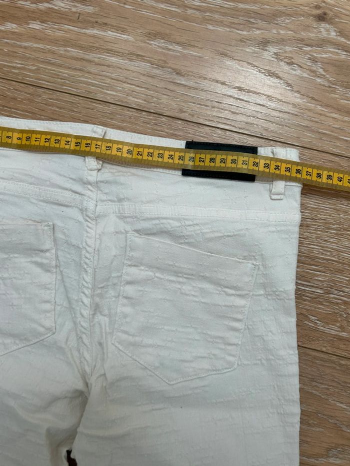 Jeans blanc kookai slim piquée fermetures chevilles - photo numéro 7