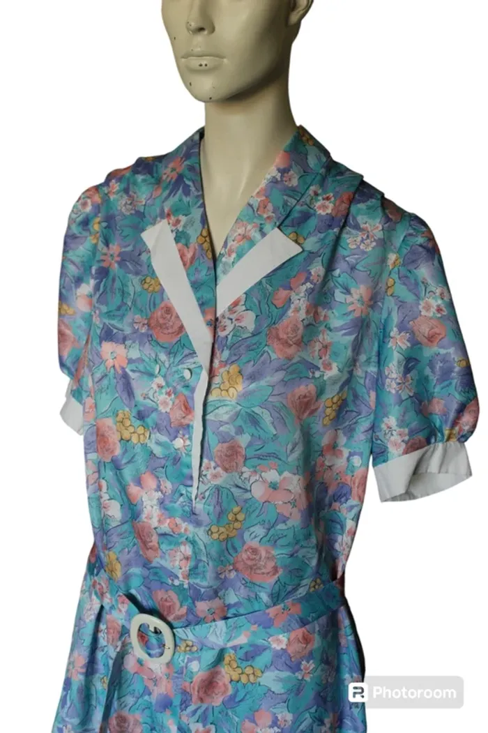 Robe vintage dress retro printemps été fleurs flower country cottage core - photo numéro 2