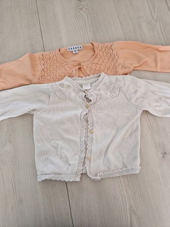 Lot de deux gilets 9 mois