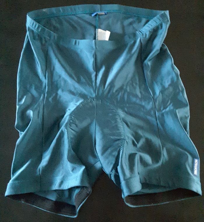 Short cycliste bleu pétrole – Décathlon – XXL