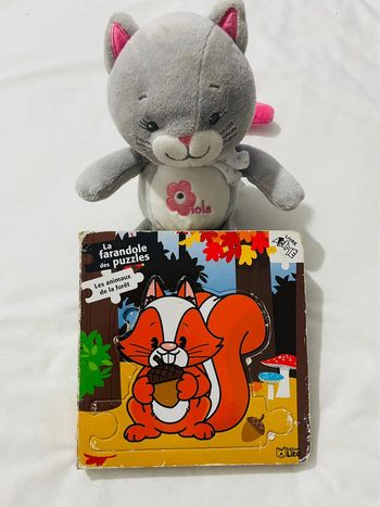 Livre puzzle la farandole des puzzles les animaux de la foret