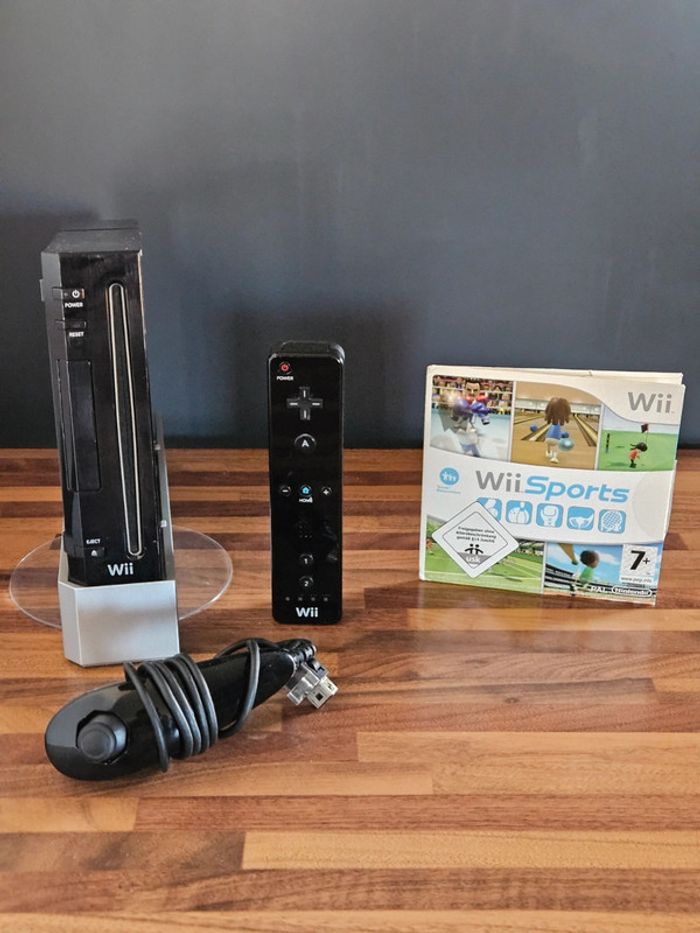 Nintendo Wii noir # Pack Wii Sports #