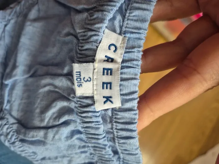 Tunique 3 mois creeks + bloomer + bandeau - photo numéro 3