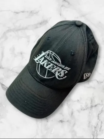 Casquette Vintage New Era 9FORTY Los Angeles Lakers Noire Ajustable