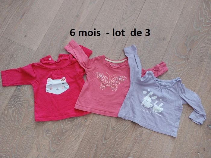 Lot 3 sweat-shirts t-shirts manches longues