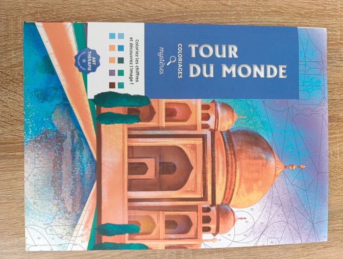 Coloriage mystère Tour du monde - photo numéro 1