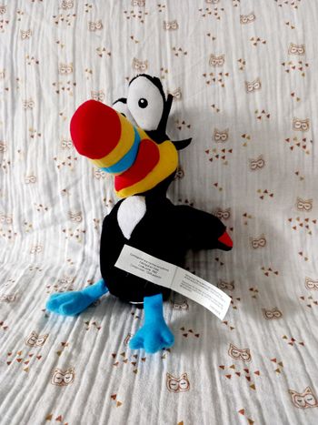 Peluche oiseau Toucan Perroquet Intermarché
