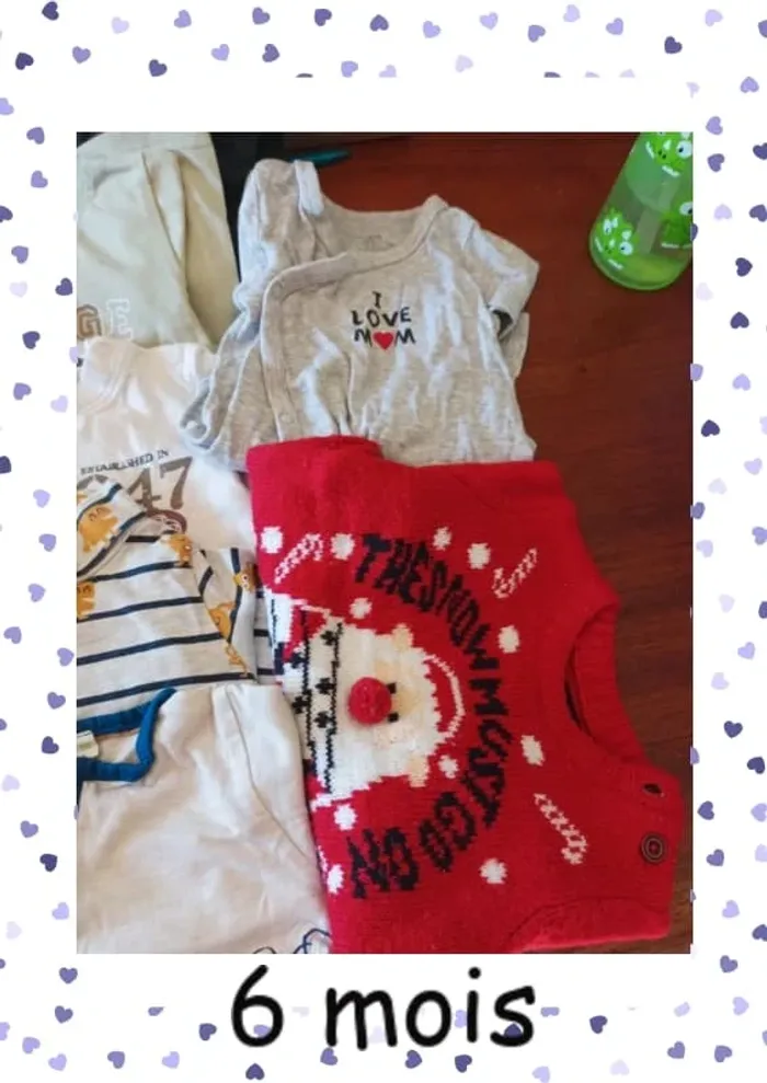 Lot 6 mois garçon demi saison et hiver 24 pièces - photo numéro 8