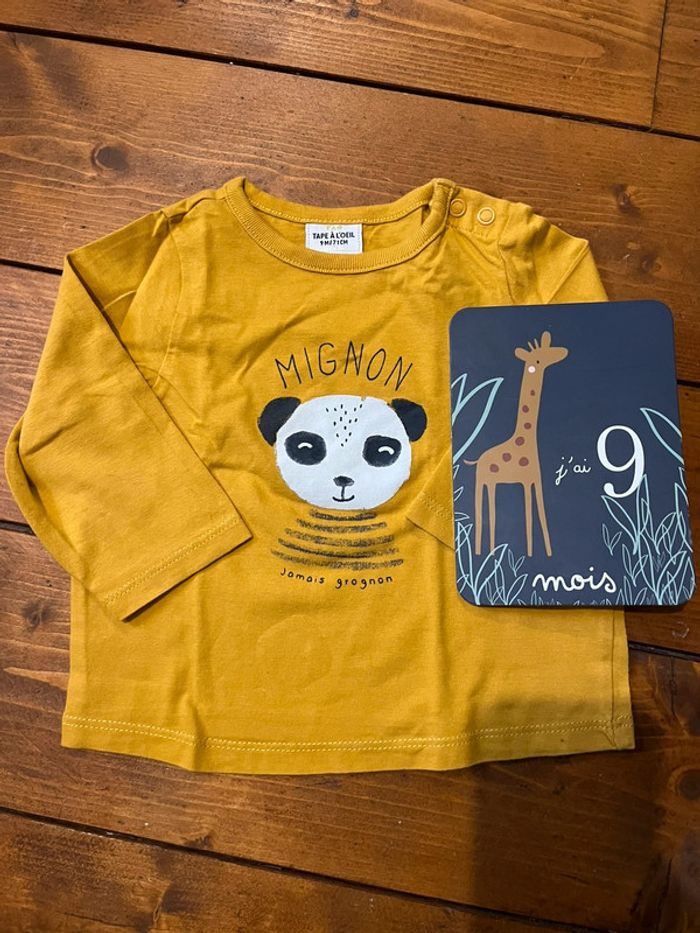 Tee shirt manches longues bebe garçon