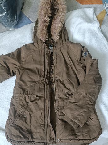 Parka à capuche kaki 12 ans kiabi