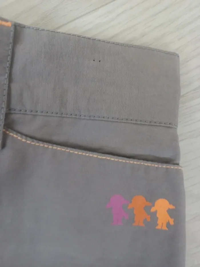 Pantalon pattes d'éléphant gris enfant DDP - photo numéro 19