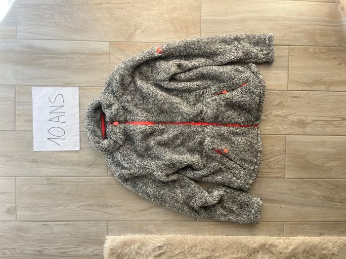 Veste polaire grise fille 10 ans