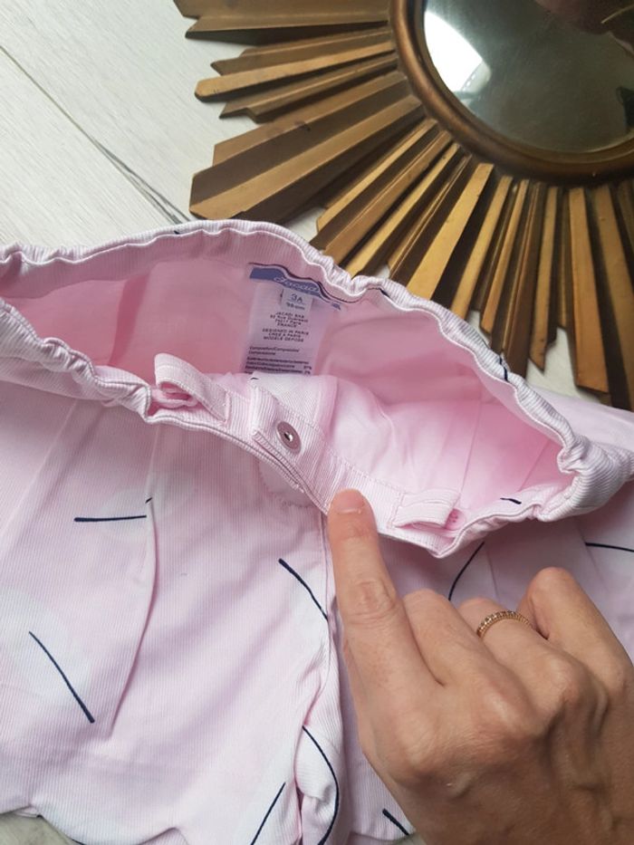 Short hiver rose jacadi fille 3ans neuf - photo numéro 4