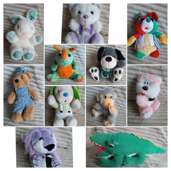 Lot de 10 peluches neuves