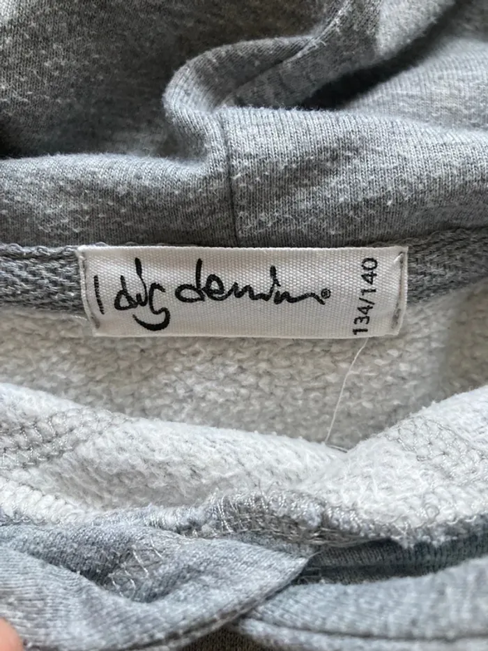 I dig Denim sweat gris à capuche 134-140 cm - photo numéro 14