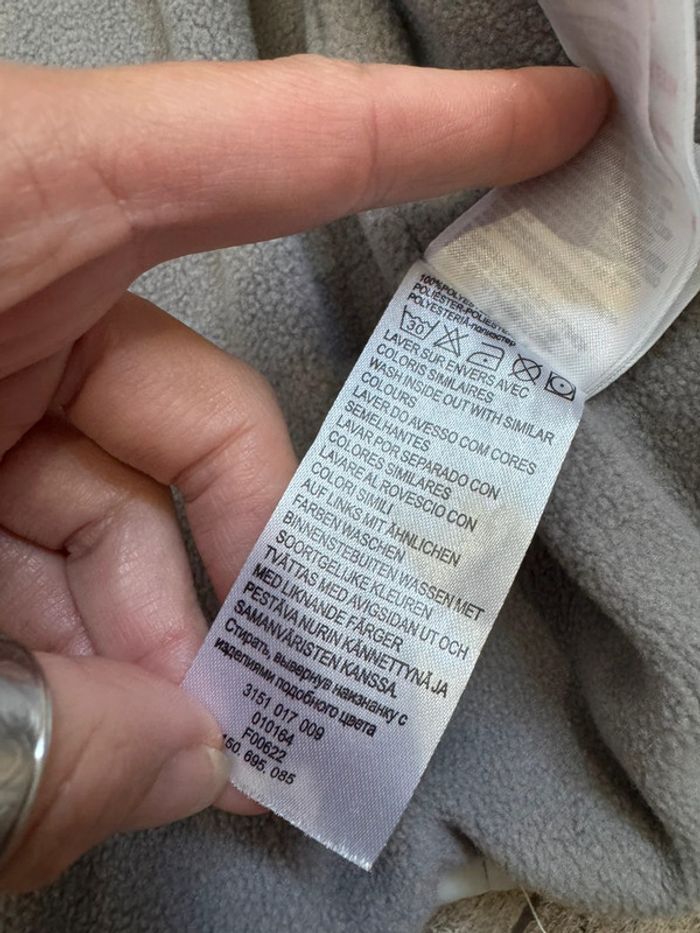 🦋Doudoune Vertbaudet 9mois gris - photo numéro 5