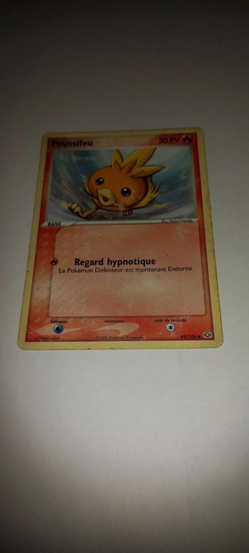 Carte pokémon poussifeu
