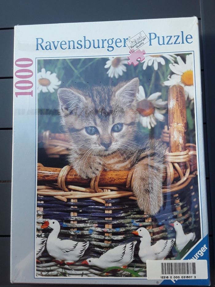 Puzzle chaton ravensburger 1000 pièces neuf