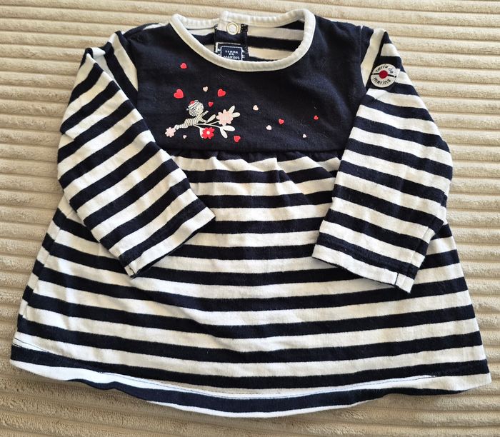 T-shirt marinière bébé 3 mois – Terre de Marins - photo numéro 3