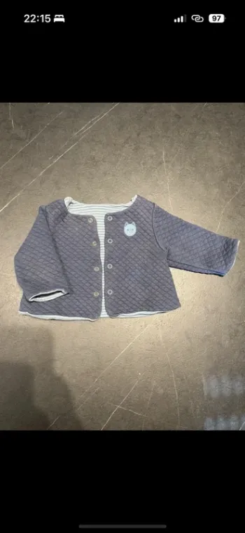 Gilet réversible Obaïbi 3 mois