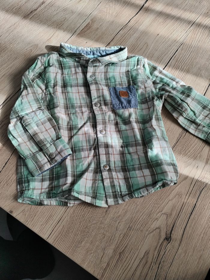 Chemise à carreaux bébé