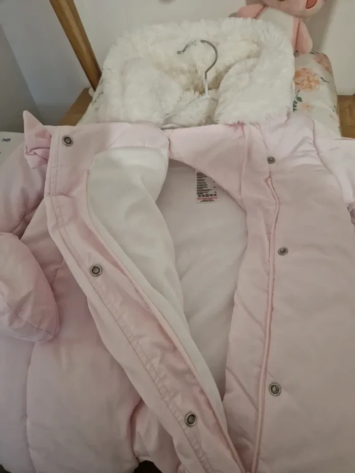 Combinaison manteau bébé fille jacadi 6 mois - photo numéro 6