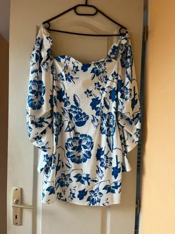 robe moulante fleuris