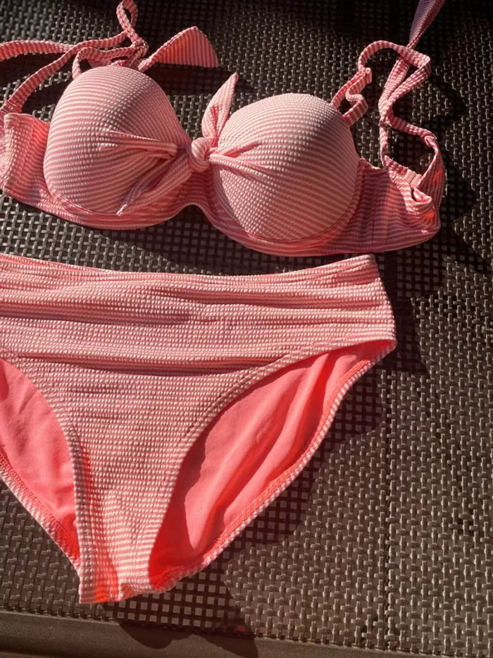Joli bikini  👙 vichy rose 42 Fei - photo numéro 7