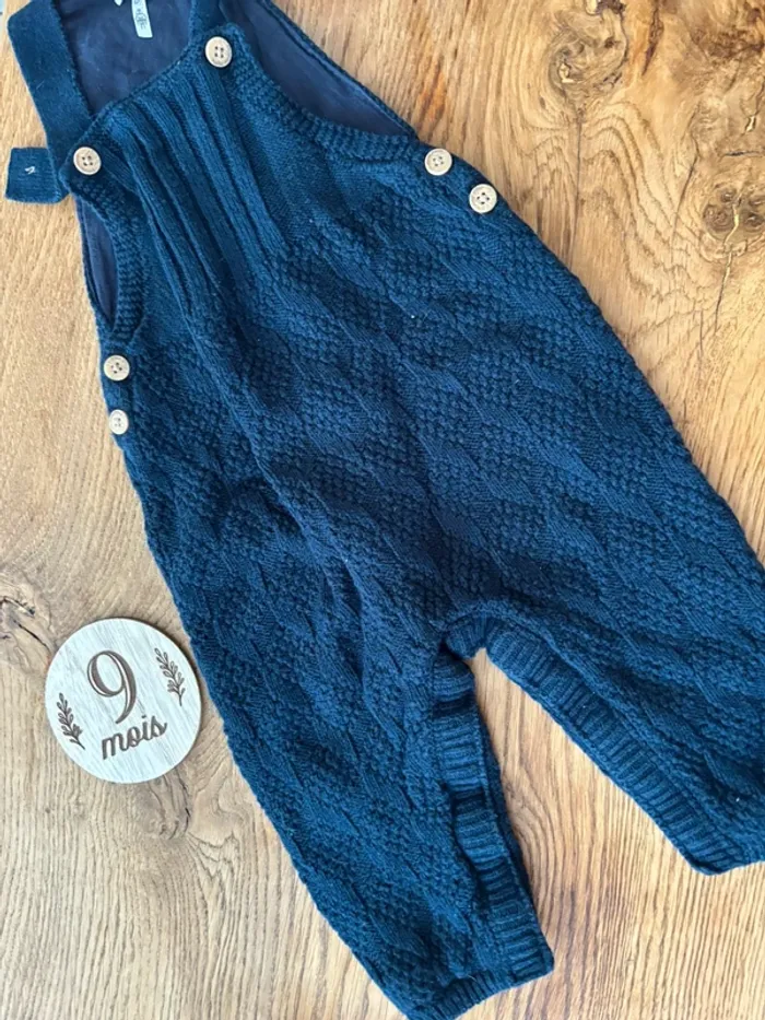 Salopette maille 9 mois
