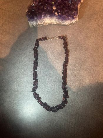 Collier en grenat - pierre naturelle