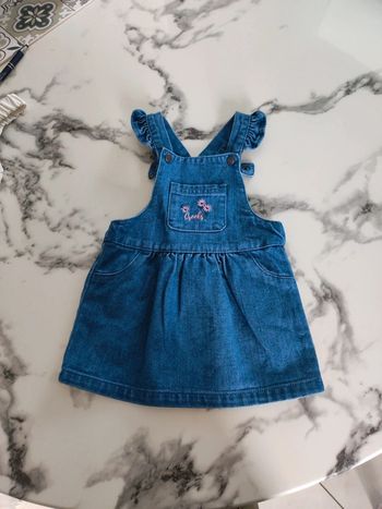 Robe jean bretelles réglables