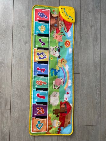 Tapis musical piano et animaux