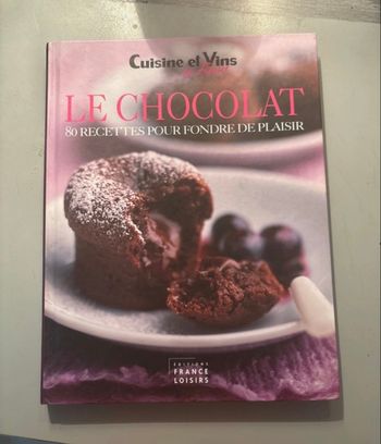 Livre cuisine chocolat