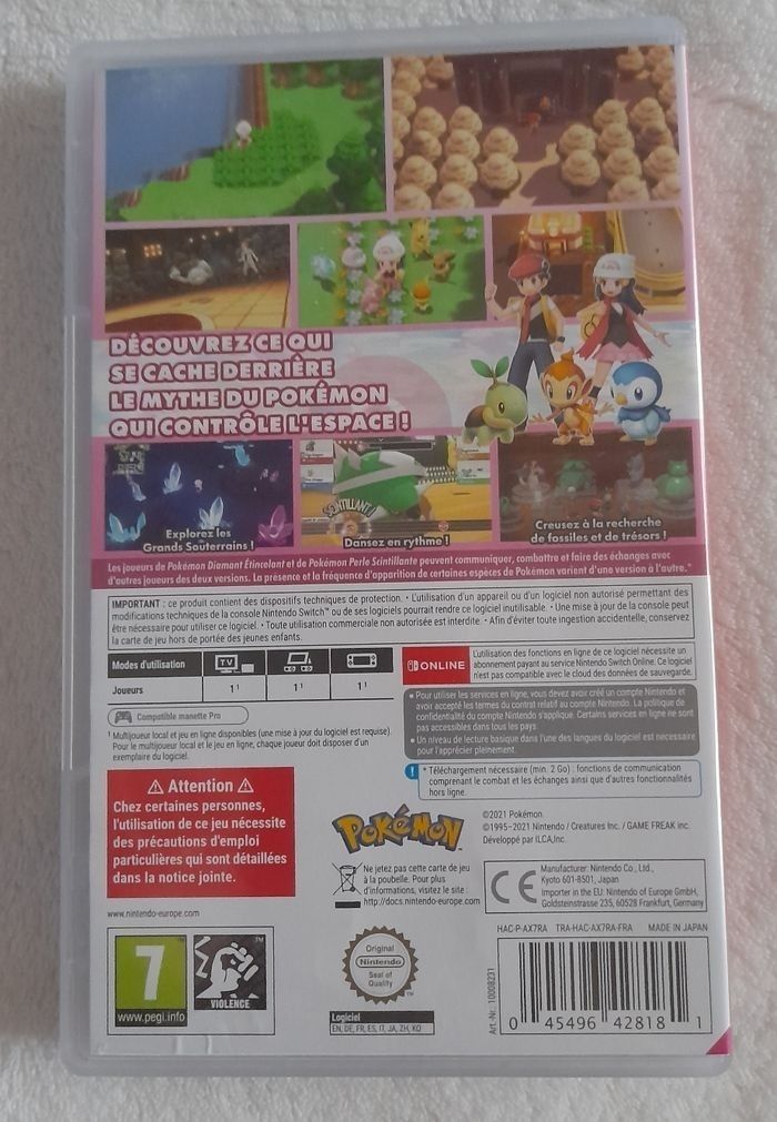 Jeu Pokémon Perle scintillante switch - photo numéro 3
