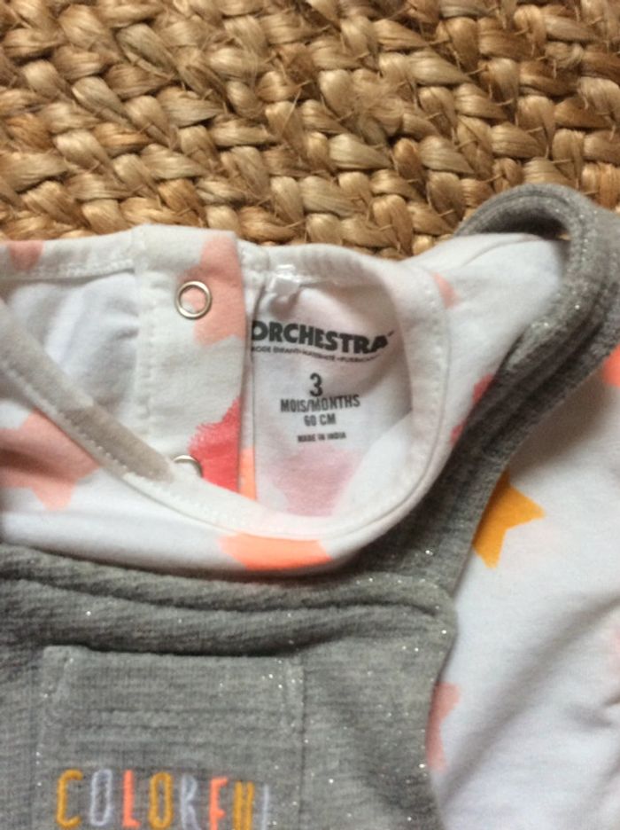 Ensemble robe tee-shirts 3 mois - photo numéro 3