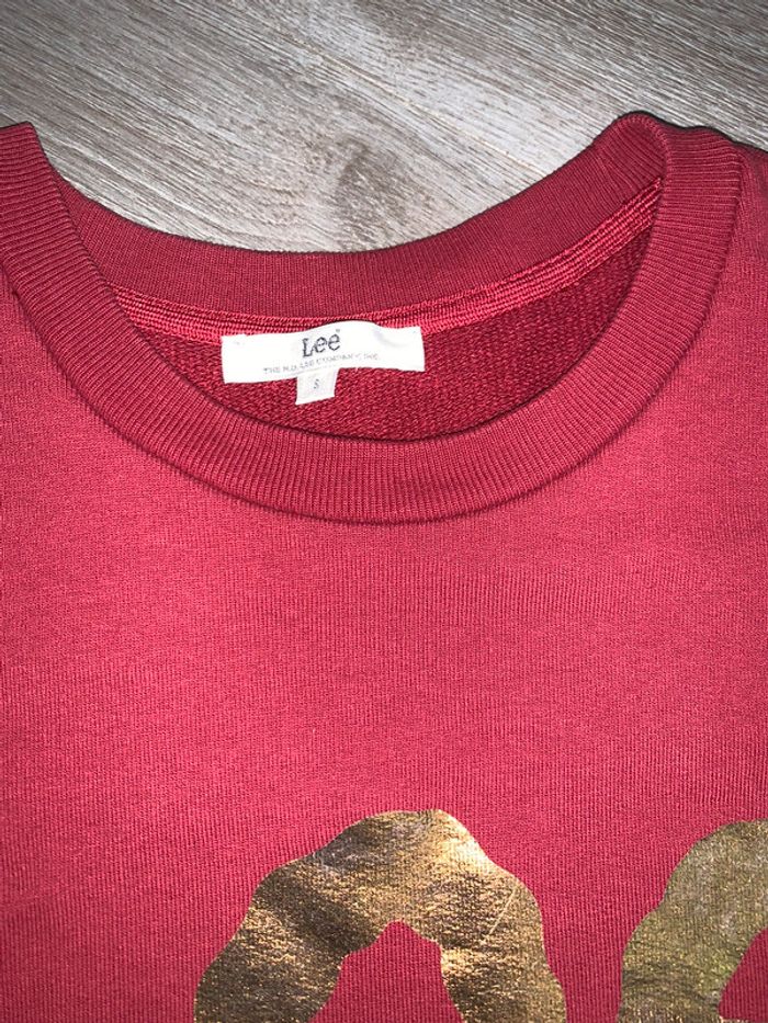 Sweat framboise Lee T.S - photo numéro 2