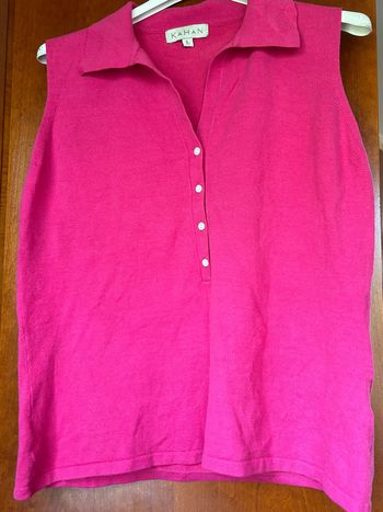 Polo rose sans manches Kahan 38-40