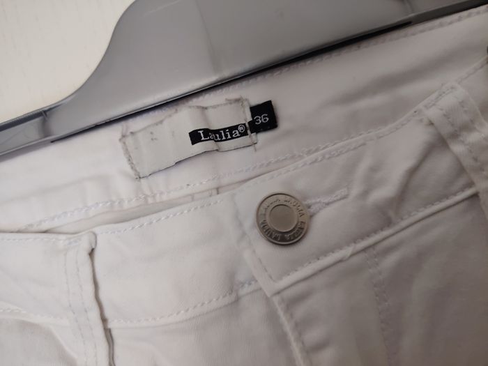 Pantalon blanc troué, Jeans Industry, T34 - photo numéro 4