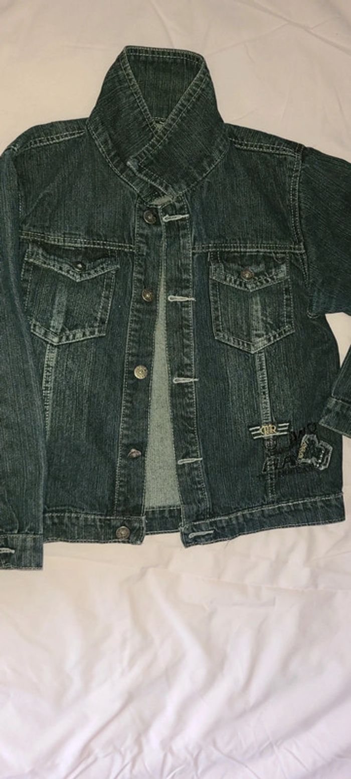 Veste en jean foncé mixte 12 ans